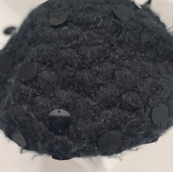H&M hand crochet sequins beret - Picture 2 of 13